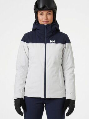 NWT Helly Hansen W Motionista LIFALOFT Ski Jacket Women’s Small Navy White RECCO